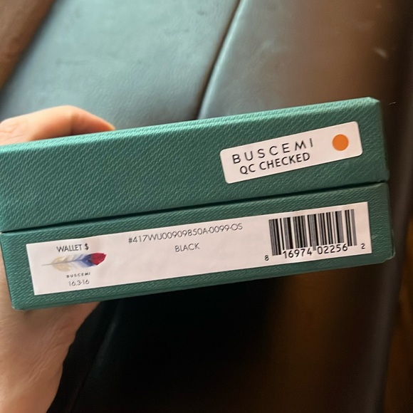 New $250 Buscemi Buscemi Mens Accessories Black Leather Wallet - Picture 11 of 13